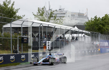2022-06-16 - 14 ALONSO Fernando (spa), Alpine F1 Team A522, action during the Formula 1 AWS Grand Prix du Canada 2022, 9th round of the 2022 FIA Formula One World Championship, on the Circuit Gilles Villeneuve, from June 17 to 19, 2022 in Montreal, Canada - F1 - CANADIAN GRAND PRIX 2022 - FORMULA 1 - MOTORS
