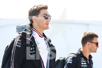 2022-06-17 - RUSSELL George (gbr), Mercedes AMG F1 Team W13, portrait during the Formula 1 AWS Grand Prix du Canada 2022, 9th round of the 2022 FIA Formula One World Championship, on the Circuit Gilles Villeneuve, from June 17 to 19, 2022 in Montreal, Canada - F1 - CANADIAN GRAND PRIX 2022 - FORMULA 1 - MOTORS