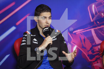 2022-06-17 - OCON Esteban (fra), Alpine F1 Team A522, portrait press conference during the Formula 1 AWS Grand Prix du Canada 2022, 9th round of the 2022 FIA Formula One World Championship, on the Circuit Gilles Villeneuve, from June 17 to 19, 2022 in Montreal, Canada - F1 - CANADIAN GRAND PRIX 2022 - FORMULA 1 - MOTORS