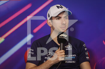 2022-06-17 - LATIFI Nicholas (can), Williams Racing FW44, portrait press conference during the Formula 1 AWS Grand Prix du Canada 2022, 9th round of the 2022 FIA Formula One World Championship, on the Circuit Gilles Villeneuve, from June 17 to 19, 2022 in Montreal, Canada - F1 - CANADIAN GRAND PRIX 2022 - FORMULA 1 - MOTORS
