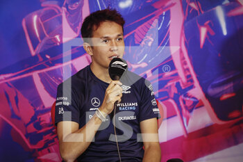 2022-06-17 - ALBON Alexander (tha), Williams Racing FW44, portrait press conference during the Formula 1 AWS Grand Prix du Canada 2022, 9th round of the 2022 FIA Formula One World Championship, on the Circuit Gilles Villeneuve, from June 17 to 19, 2022 in Montreal, Canada - F1 - CANADIAN GRAND PRIX 2022 - FORMULA 1 - MOTORS