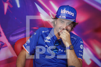 2022-06-17 - ALONSO Fernando (spa), Alpine F1 Team A522, portrait press conference during the Formula 1 AWS Grand Prix du Canada 2022, 9th round of the 2022 FIA Formula One World Championship, on the Circuit Gilles Villeneuve, from June 17 to 19, 2022 in Montreal, Canada - F1 - CANADIAN GRAND PRIX 2022 - FORMULA 1 - MOTORS