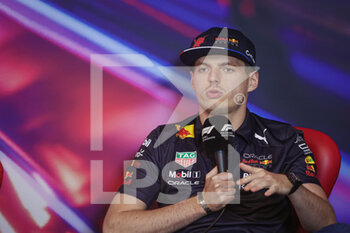 2022-06-17 - VERSTAPPEN Max (ned), Red Bull Racing RB18, portrait press conference during the Formula 1 AWS Grand Prix du Canada 2022, 9th round of the 2022 FIA Formula One World Championship, on the Circuit Gilles Villeneuve, from June 17 to 19, 2022 in Montreal, Canada - F1 - CANADIAN GRAND PRIX 2022 - FORMULA 1 - MOTORS