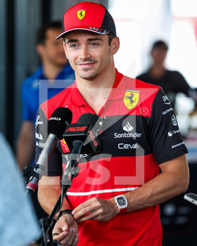 2022-06-17 - LECLERC Charles (mco), Scuderia Ferrari F1-75, portrait interview Canal+ during the Formula 1 AWS Grand Prix du Canada 2022, 9th round of the 2022 FIA Formula One World Championship, on the Circuit Gilles Villeneuve, from June 17 to 19, 2022 in Montreal, Canada - F1 - CANADIAN GRAND PRIX 2022 - FORMULA 1 - MOTORS