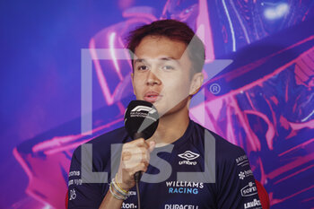 2022-06-17 - ALBON Alexander (tha), Williams Racing FW44, portrait press conference during the Formula 1 AWS Grand Prix du Canada 2022, 9th round of the 2022 FIA Formula One World Championship, on the Circuit Gilles Villeneuve, from June 17 to 19, 2022 in Montreal, Canada - F1 - CANADIAN GRAND PRIX 2022 - FORMULA 1 - MOTORS