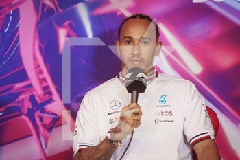 2022-06-17 - HAMILTON Lewis (gbr), Mercedes AMG F1 Team W13, portrait press conference during the Formula 1 AWS Grand Prix du Canada 2022, 9th round of the 2022 FIA Formula One World Championship, on the Circuit Gilles Villeneuve, from June 17 to 19, 2022 in Montreal, Canada - F1 - CANADIAN GRAND PRIX 2022 - FORMULA 1 - MOTORS