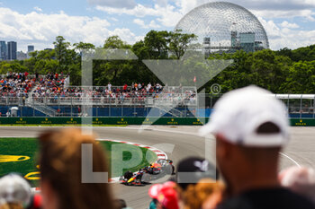 2022-06-17 - 11 PEREZ Sergio (mex), Red Bull Racing RB18, action during the Formula 1 AWS Grand Prix du Canada 2022, 9th round of the 2022 FIA Formula One World Championship, on the Circuit Gilles Villeneuve, from June 17 to 19, 2022 in Montreal, Canada - F1 - CANADIAN GRAND PRIX 2022 - FORMULA 1 - MOTORS