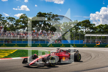 2022-06-17 - 16 LECLERC Charles (mco), Scuderia Ferrari F1-75, action during the Formula 1 AWS Grand Prix du Canada 2022, 9th round of the 2022 FIA Formula One World Championship, on the Circuit Gilles Villeneuve, from June 17 to 19, 2022 in Montreal, Canada - F1 - CANADIAN GRAND PRIX 2022 - FORMULA 1 - MOTORS