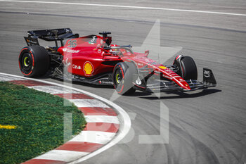 2022-06-17 - LECLERC Charles (mco), Scuderia Ferrari F1-75, action during the Formula 1 AWS Grand Prix du Canada 2022, 9th round of the 2022 FIA Formula One World Championship, on the Circuit Gilles Villeneuve, from June 17 to 19, 2022 in Montreal, Canada - F1 - CANADIAN GRAND PRIX 2022 - FORMULA 1 - MOTORS