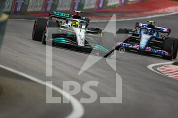 2022-06-17 - 44 HAMILTON Lewis (gbr), Mercedes AMG F1 Team W13, 14 ALONSO Fernando (spa), Alpine F1 Team A522, action during the Formula 1 AWS Grand Prix du Canada 2022, 9th round of the 2022 FIA Formula One World Championship, on the Circuit Gilles Villeneuve, from June 17 to 19, 2022 in Montreal, Canada - F1 - CANADIAN GRAND PRIX 2022 - FORMULA 1 - MOTORS