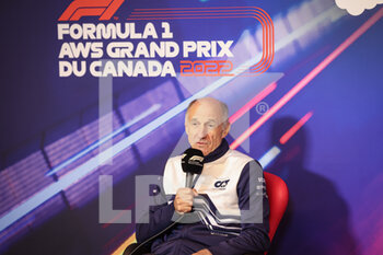 2022-06-18 - TOST Franz (aut), Team Principal of Scuderia AlphaTauri, portrait during the Formula 1 AWS Grand Prix du Canada 2022, 9th round of the 2022 FIA Formula One World Championship, on the Circuit Gilles Villeneuve, from June 17 to 19, 2022 in Montreal, Canada - F1 - CANADIAN GRAND PRIX 2022 - FORMULA 1 - MOTORS
