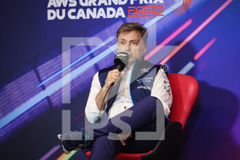 2022-06-18 - CAPITO Jost, Chief Executive Officer of Williams Racing, portrait during the Formula 1 AWS Grand Prix du Canada 2022, 9th round of the 2022 FIA Formula One World Championship, on the Circuit Gilles Villeneuve, from June 17 to 19, 2022 in Montreal, Canada - F1 - CANADIAN GRAND PRIX 2022 - FORMULA 1 - MOTORS