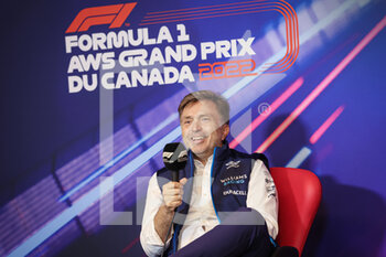 2022-06-18 - CAPITO Jost, Chief Executive Officer of Williams Racing, portrait during the Formula 1 AWS Grand Prix du Canada 2022, 9th round of the 2022 FIA Formula One World Championship, on the Circuit Gilles Villeneuve, from June 17 to 19, 2022 in Montreal, Canada - F1 - CANADIAN GRAND PRIX 2022 - FORMULA 1 - MOTORS