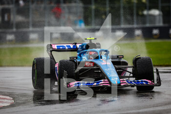 2022-06-18 - 31 OCON Esteban (fra), Alpine F1 Team A522, action during the Formula 1 AWS Grand Prix du Canada 2022, 9th round of the 2022 FIA Formula One World Championship, on the Circuit Gilles Villeneuve, from June 17 to 19, 2022 in Montreal, Canada - F1 - CANADIAN GRAND PRIX 2022 - FORMULA 1 - MOTORS