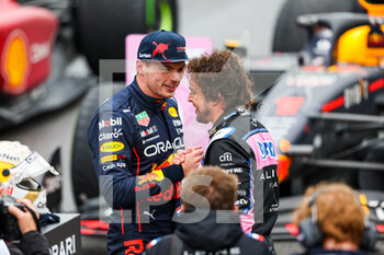 2022-06-18 - VERSTAPPEN Max (ned), Red Bull Racing RB18, ALONSO Fernando (spa), Alpine F1 Team A522, portrait during the Formula 1 AWS Grand Prix du Canada 2022, 9th round of the 2022 FIA Formula One World Championship, on the Circuit Gilles Villeneuve, from June 17 to 19, 2022 in Montreal, Canada - F1 - CANADIAN GRAND PRIX 2022 - FORMULA 1 - MOTORS