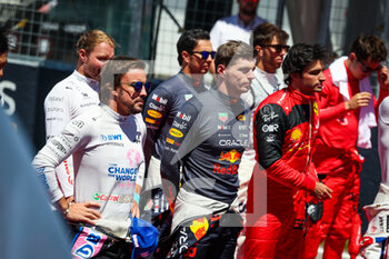 2022-06-19 - ALONSO Fernando (spa), Alpine F1 Team A522, VERSTAPPEN Max (ned), Red Bull Racing RB18, portrait during the Formula 1 AWS Grand Prix du Canada 2022, 9th round of the 2022 FIA Formula One World Championship, on the Circuit Gilles Villeneuve, from June 17 to 19, 2022 in Montreal, Canada - F1 - CANADIAN GRAND PRIX 2022 - RACE - FORMULA 1 - MOTORS