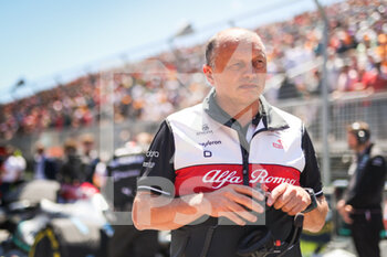 2022-06-19 - VASSEUR Frederic (fra), Team Principal of Alfa Romeo F1 Team ORLEN, portrait starting grid, grille de depart, during the Formula 1 AWS Grand Prix du Canada 2022, 9th round of the 2022 FIA Formula One World Championship, on the Circuit Gilles Villeneuve, from June 17 to 19, 2022 in Montreal, Canada - F1 - CANADIAN GRAND PRIX 2022 - RACE - FORMULA 1 - MOTORS