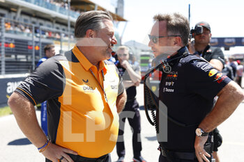 2022-06-19 - BROWN Zak (usa), CEO of of McLaren Racing, HORNER Christian (gbr), Team Principal of Red Bull Racing, portrait during the Formula 1 AWS Grand Prix du Canada 2022, 9th round of the 2022 FIA Formula One World Championship, on the Circuit Gilles Villeneuve, from June 17 to 19, 2022 in Montreal, Canada - F1 - CANADIAN GRAND PRIX 2022 - RACE - FORMULA 1 - MOTORS