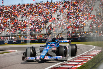 2022-06-19 - 14 ALONSO Fernando (spa), Alpine F1 Team A522, action during the Formula 1 AWS Grand Prix du Canada 2022, 9th round of the 2022 FIA Formula One World Championship, on the Circuit Gilles Villeneuve, from June 17 to 19, 2022 in Montreal, Canada - F1 - CANADIAN GRAND PRIX 2022 - RACE - FORMULA 1 - MOTORS