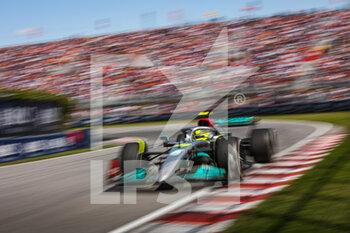 2022-06-19 - 44 HAMILTON Lewis (gbr), Mercedes AMG F1 Team W13, action during the Formula 1 AWS Grand Prix du Canada 2022, 9th round of the 2022 FIA Formula One World Championship, on the Circuit Gilles Villeneuve, from June 17 to 19, 2022 in Montreal, Canada - F1 - CANADIAN GRAND PRIX 2022 - RACE - FORMULA 1 - MOTORS
