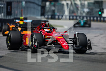2022-06-19 - 16 LECLERC Charles (mco), Scuderia Ferrari F1-75, action during the Formula 1 AWS Grand Prix du Canada 2022, 9th round of the 2022 FIA Formula One World Championship, on the Circuit Gilles Villeneuve, from June 17 to 19, 2022 in Montreal, Canada - F1 - CANADIAN GRAND PRIX 2022 - RACE - FORMULA 1 - MOTORS