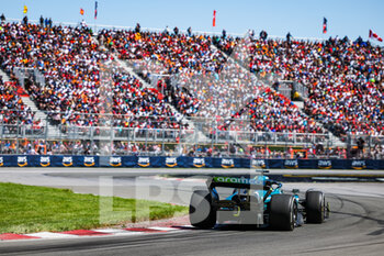 2022-06-19 - 18 STROLL Lance (can), Aston Martin F1 Team AMR22, action during the Formula 1 AWS Grand Prix du Canada 2022, 9th round of the 2022 FIA Formula One World Championship, on the Circuit Gilles Villeneuve, from June 17 to 19, 2022 in Montreal, Canada - F1 - CANADIAN GRAND PRIX 2022 - RACE - FORMULA 1 - MOTORS