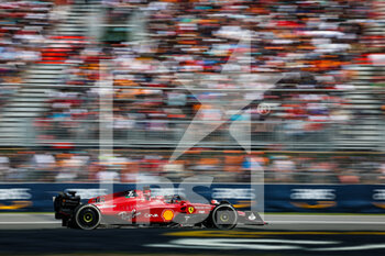 2022-06-19 - 16 LECLERC Charles (mco), Scuderia Ferrari F1-75, action during the Formula 1 AWS Grand Prix du Canada 2022, 9th round of the 2022 FIA Formula One World Championship, on the Circuit Gilles Villeneuve, from June 17 to 19, 2022 in Montreal, Canada - F1 - CANADIAN GRAND PRIX 2022 - RACE - FORMULA 1 - MOTORS