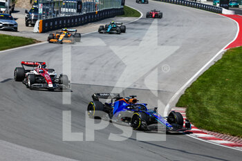 2022-06-19 - 23 ALBON Alexander (tha), Williams Racing FW44, 77 BOTTAS Valtteri (fin), Alfa Romeo F1 Team ORLEN C42, action during the Formula 1 AWS Grand Prix du Canada 2022, 9th round of the 2022 FIA Formula One World Championship, on the Circuit Gilles Villeneuve, from June 17 to 19, 2022 in Montreal, Canada - F1 - CANADIAN GRAND PRIX 2022 - RACE - FORMULA 1 - MOTORS