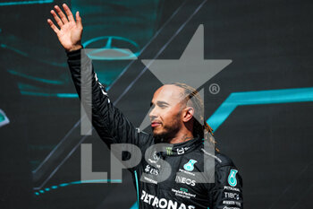 2022-06-19 - HAMILTON Lewis (gbr), Mercedes AMG F1 Team W13, portrait during the Formula 1 AWS Grand Prix du Canada 2022, 9th round of the 2022 FIA Formula One World Championship, on the Circuit Gilles Villeneuve, from June 17 to 19, 2022 in Montreal, Canada - F1 - CANADIAN GRAND PRIX 2022 - RACE - FORMULA 1 - MOTORS