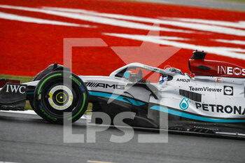 2022-07-01 - 63 RUSSELL George (gbr), Mercedes AMG F1 Team W13, action during the Formula 1 Lenovo British Grand Prix 2022, 10th round of the 2022 FIA Formula One World Championship, on the Silverstone Circuit, from July 1 to 3, 2022 in Silverstone, United Kingdom - F1 - BRITISH GRAND PRIX 2022 - FORMULA 1 - MOTORS