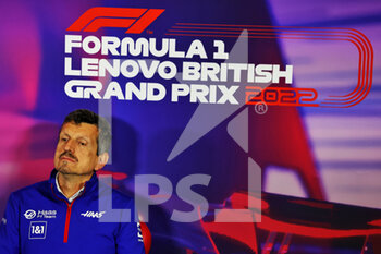 2022-07-02 - STEINER Guenther (ita), Team Principal of Haas F1 team, portrait press conference during the Formula 1 Lenovo British Grand Prix 2022, 10th round of the 2022 FIA Formula One World Championship, on the Silverstone Circuit, from July 1 to 3, 2022 in Silverstone, United Kingdom - F1 - BRITISH GRAND PRIX 2022 - FORMULA 1 - MOTORS