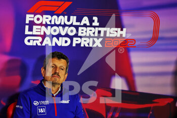 2022-07-02 - STEINER Guenther (ita), Team Principal of Haas F1 team, portrait press conference during the Formula 1 Lenovo British Grand Prix 2022, 10th round of the 2022 FIA Formula One World Championship, on the Silverstone Circuit, from July 1 to 3, 2022 in Silverstone, United Kingdom - F1 - BRITISH GRAND PRIX 2022 - FORMULA 1 - MOTORS