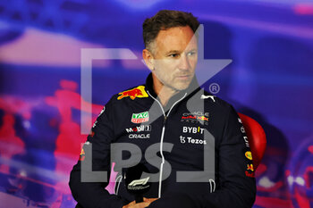 2022-07-02 - HORNER Christian (gbr), Team Principal of Red Bull Racing, portrait press conference during the Formula 1 Lenovo British Grand Prix 2022, 10th round of the 2022 FIA Formula One World Championship, on the Silverstone Circuit, from July 1 to 3, 2022 in Silverstone, United Kingdom - F1 - BRITISH GRAND PRIX 2022 - FORMULA 1 - MOTORS