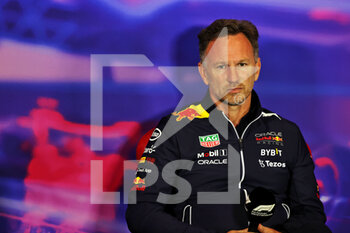 2022-07-02 - HORNER Christian (gbr), Team Principal of Red Bull Racing, portrait press conference during the Formula 1 Lenovo British Grand Prix 2022, 10th round of the 2022 FIA Formula One World Championship, on the Silverstone Circuit, from July 1 to 3, 2022 in Silverstone, United Kingdom - F1 - BRITISH GRAND PRIX 2022 - FORMULA 1 - MOTORS