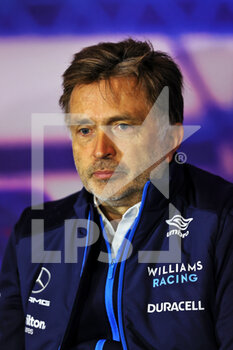 2022-07-02 - CAPITO Jost, Chief Executive Officer of Williams Racing, portrait press conference during the Formula 1 Lenovo British Grand Prix 2022, 10th round of the 2022 FIA Formula One World Championship, on the Silverstone Circuit, from July 1 to 3, 2022 in Silverstone, United Kingdom - F1 - BRITISH GRAND PRIX 2022 - FORMULA 1 - MOTORS