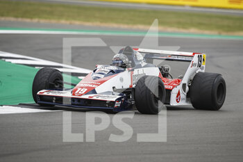2022-07-02 - Toleman TG 183B Hart during the Formula 1 Lenovo British Grand Prix 2022, 10th round of the 2022 FIA Formula One World Championship, on the Silverstone Circuit, from July 1 to 3, 2022 in Silverstone, United Kingdom - F1 - BRITISH GRAND PRIX 2022 - FORMULA 1 - MOTORS