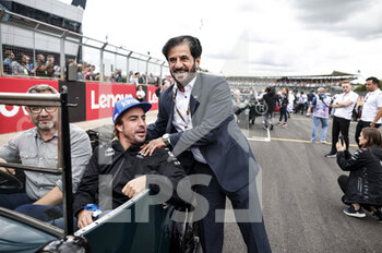 2022-07-03 - BEN SULAYEM Mohammed (uae), President of the FIA, portrait ALONSO Fernando (spa), Alpine F1 Team A522, portrait during the Formula 1 Lenovo British Grand Prix 2022, 10th round of the 2022 FIA Formula One World Championship, on the Silverstone Circuit, from July 1 to 3, 2022 in Silverstone, United Kingdom - F1 - BRITISH GRAND PRIX 2022 - RACE - FORMULA 1 - MOTORS