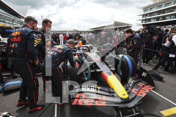 2022-07-03 - VERSTAPPEN Max (ned), Red Bull Racing RB18, portrait during the Formula 1 Lenovo British Grand Prix 2022, 10th round of the 2022 FIA Formula One World Championship, on the Silverstone Circuit, from July 1 to 3, 2022 in Silverstone, United Kingdom - F1 - BRITISH GRAND PRIX 2022 - RACE - FORMULA 1 - MOTORS