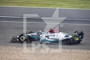2022-07-03 - RUSSELL George (gbr), Mercedes AMG F1 Team W13, portrait crash, accident, during the Formula 1 Lenovo British Grand Prix 2022, 10th round of the 2022 FIA Formula One World Championship, on the Silverstone Circuit, from July 1 to 3, 2022 in Silverstone, United Kingdom - F1 - BRITISH GRAND PRIX 2022 - RACE - FORMULA 1 - MOTORS
