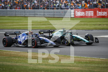 2022-06-30 - 06 LATIFI Nicholas (can), Williams Racing FW44, action 18 STROLL Lance (can), Aston Martin F1 Team AMR22, action during the Formula 1 Lenovo British Grand Prix 2022, 10th round of the 2022 FIA Formula One World Championship, on the Silverstone Circuit, from July 1 to 3, 2022 in Silverstone, United Kingdom - F1 - BRITISH GRAND PRIX 2022 - RACE - FORMULA 1 - MOTORS