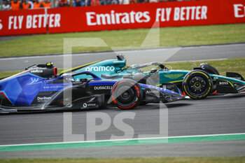2022-06-30 - 06 LATIFI Nicholas (can), Williams Racing FW44, action 18 STROLL Lance (can), Aston Martin F1 Team AMR22, action during the Formula 1 Lenovo British Grand Prix 2022, 10th round of the 2022 FIA Formula One World Championship, on the Silverstone Circuit, from July 1 to 3, 2022 in Silverstone, United Kingdom - F1 - BRITISH GRAND PRIX 2022 - RACE - FORMULA 1 - MOTORS