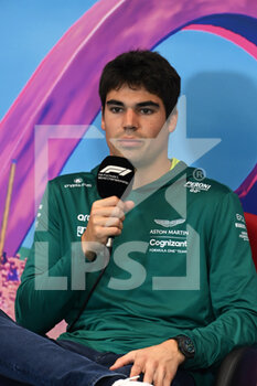2022-07-07 - STROLL Lance (can), Aston Martin F1 Team AMR22, portrait press conference during the Formula 1 Rolex Grosser Preis Von Osterreich 2022, 2022 Austrian Grand Prix, 11th round of the 2022 FIA Formula One World Championship from July 8 to 10, 2022 on the Red Bull Ring, in Spielberg, Austria - F1 - AUSTRIAN GRAND PRIX 2022 - FORMULA 1 - MOTORS