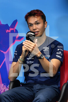 2022-07-07 - ALBON Alexander (tha), Williams Racing FW44, portrait press conference during the Formula 1 Rolex Grosser Preis Von Osterreich 2022, 2022 Austrian Grand Prix, 11th round of the 2022 FIA Formula One World Championship from July 8 to 10, 2022 on the Red Bull Ring, in Spielberg, Austria - F1 - AUSTRIAN GRAND PRIX 2022 - FORMULA 1 - MOTORS