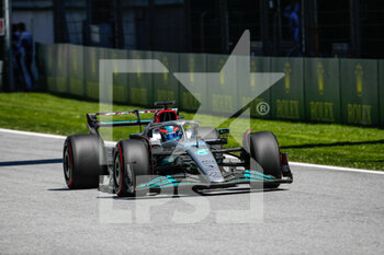 2022-07-08 - 63 RUSSELL George (gbr), Mercedes AMG F1 Team W13, action during the Formula 1 Rolex Grosser Preis Von Osterreich 2022, 2022 Austrian Grand Prix, 11th round of the 2022 FIA Formula One World Championship from July 8 to 10, 2022 on the Red Bull Ring, in Spielberg, Austria - F1 - AUSTRIAN GRAND PRIX 2022 - FORMULA 1 - MOTORS