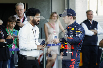 2022-07-08 - BEN SULAYEM Mohammed (uae), President of the FIA, portrait VERSTAPPEN Max (ned), Red Bull Racing RB18, portrait during the Formula 1 Rolex Grosser Preis Von Osterreich 2022, 2022 Austrian Grand Prix, 11th round of the 2022 FIA Formula One World Championship from July 8 to 10, 2022 on the Red Bull Ring, in Spielberg, Austria - F1 - AUSTRIAN GRAND PRIX 2022 - FORMULA 1 - MOTORS