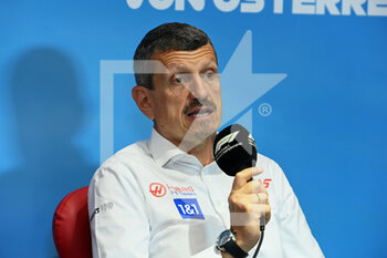 2022-07-09 - Press conference, STEINER Guenther (ita), Team Principal of Haas F1 team, portrait during the Formula 1 Rolex Grosser Preis Von Osterreich 2022, 2022 Austrian Grand Prix, 11th round of the 2022 FIA Formula One World Championship from July 8 to 10, 2022 on the Red Bull Ring, in Spielberg, Austria - F1 - AUSTRIAN GRAND PRIX 2022 - FORMULA 1 - MOTORS