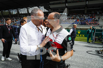 2022-07-09 - DOMENICALI Stefano (ita), Chairman and CEO Formula One Group FOG, portrait with VASSEUR Frederic (fra), Team Principal of Alfa Romeo F1 Team ORLEN during the Formula 1 Rolex Grosser Preis Von Osterreich 2022, 2022 Austrian Grand Prix, 11th round of the 2022 FIA Formula One World Championship from July 8 to 10, 2022 on the Red Bull Ring, in Spielberg, Austria - F1 - AUSTRIAN GRAND PRIX 2022 - FORMULA 1 - MOTORS
