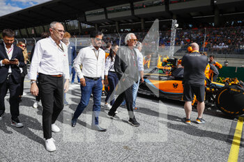 2022-07-09 - BEN SULAYEM Mohammed (uae), President of the FIA with DOMENICALI Stefano (ita), Chairman and CEO Formula One Group FOG and BRIATORE Flavio during the Formula 1 Rolex Grosser Preis Von Osterreich 2022, 2022 Austrian Grand Prix, 11th round of the 2022 FIA Formula One World Championship from July 8 to 10, 2022 on the Red Bull Ring, in Spielberg, Austria - F1 - AUSTRIAN GRAND PRIX 2022 - FORMULA 1 - MOTORS