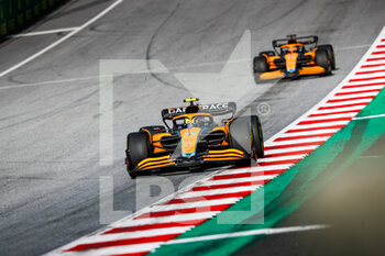 2022-07-09 - 04 NORRIS Lando (gbr), McLaren F1 Team MCL36, action during the Formula 1 Rolex Grosser Preis Von Osterreich 2022, 2022 Austrian Grand Prix, 11th round of the 2022 FIA Formula One World Championship from July 8 to 10, 2022 on the Red Bull Ring, in Spielberg, Austria - F1 - AUSTRIAN GRAND PRIX 2022 - FORMULA 1 - MOTORS