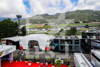2022-07-10 - paddock with Williams Racing and Alfa Romeo F1 Team ORLEN, motorhome, hospitalities during the Formula 1 Rolex Grosser Preis Von Osterreich 2022, 2022 Austrian Grand Prix, 11th round of the 2022 FIA Formula One World Championship from July 8 to 10, 2022 on the Red Bull Ring, in Spielberg, Austria - F1 - AUSTRIAN GRAND PRIX 2022 - RACE - FORMULA 1 - MOTORS